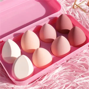 Custom Colorful Beauty Makeup Sponges Soft Cosmetic Puff Make up Sponge Marshmallow Puff Box Set Tool