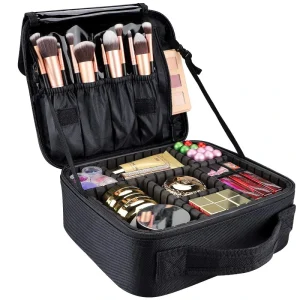 Custom Cosmetic Storage Bags Cases Fashionable Traveling Jewelry EVA Cases with Zipper Closure Portable Makeup Tool Luggage