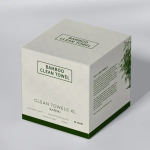 Custom Disposable Bamboo Fiber Face Towel Eco Friendly Natural Color Facial Cleansing Soft Towel XL Size