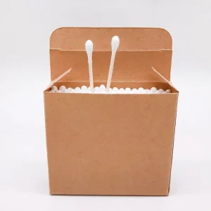 Custom Disposable Q Tips Natural Bamboo Cosmetic Ear Clean Buds High Quality Cotton Swab