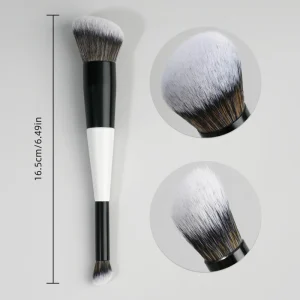 Custom Double Ended Makeup Brush Contour Liquid Foundation Brush Triangle Concealer Brush