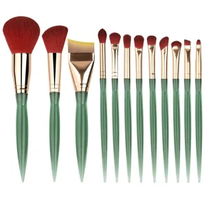 Custom Eco Friendly 12-Piece Synthetic Hair Makeup Brush Set Beauty Tools Kit Professional Makeup Brush Set