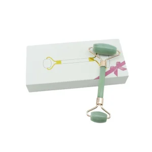 Custom Jade Eye Roller Serum Massager Stone Natural Anti Aging Jade Face Massage Roller Gua Sha Set