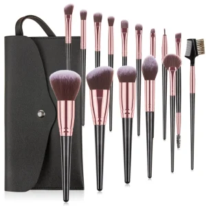 Custom Logo 10 MOQ 7 10 15pcs Premium Vegan Face Soft Silky Synthetic Hair Makeup Brush Set Private Label Factory Price OEM&ODM