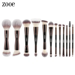 Custom Logo 12pcs Makeup Foundation Brush Beautiful Contour Makeup Brush Face Makeup Foundation Brush Set