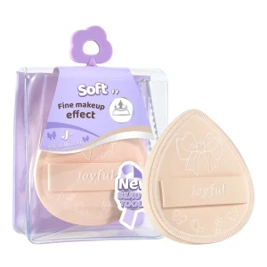 Custom Logo Circle Super Soft Powder Puff Dry and Wet Air Cushion Sponge for Facial Makeup