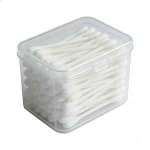 Custom Logo Disposable Cotton Swabs Medical Grade Cotton Buds with Wooden Sticks Private Label OEM