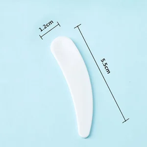 Custom Logo Disposable Mini Spatula Scoop Plastic Spatula Cream Stick Makeup Tools Facial Cosmetics Spatula