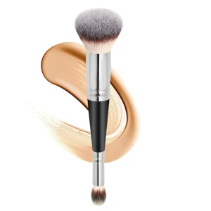 Custom Logo Double Ended Face Eye Single Makeup Brush Foundation and Concealer Makeup Brushes