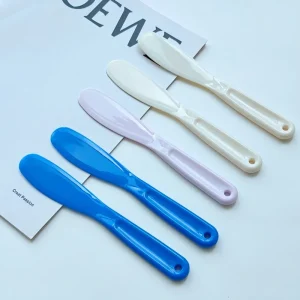 Custom Logo Facial Mask Mixing Spatula Bowl Set High Elasticity Cosmetic Sticks Skin Care PP Spoon For Face Beauty Spa Care