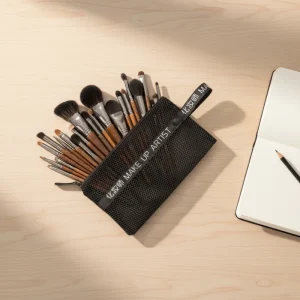 Custom Logo Factory Direct 12Pcs Professional Makeup Brush Set Wooden Synthetic Face Eye Lip Brow Fan Brush