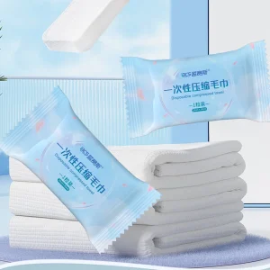 Custom Logo Large Size Disposable Eco friendly Compression Bath Face Towel Soft Nonwoven Woven Technique Convenient Portable