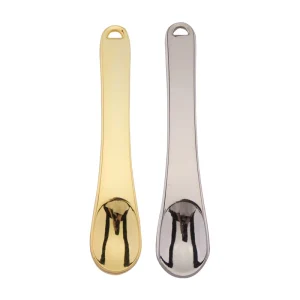 Custom Logo Mini Metal Beauty Makeup Spatula 6CM Cosmetic Spoon Face Cream Scoop Product