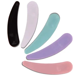 Custom Logo Mini Skincare 60mm Facial Spoon Plastic Makeup Tool for Cream Face Cream Scoop Cosmetic Spatula