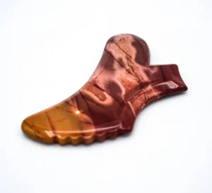 Custom Logo Mookaite Jasper GuaSha Stone Scraping Massage Board Tool Set Premium Jade Roller for Relaxation and Health Benefits