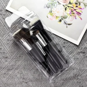 Custom Logo PVC EVA TPU Bag Packing Makeup Brushes Bristles Face Beauty Set Brush Eye Shadow Brush Highlighter Bag