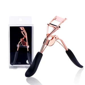 Custom Logo Portable Stainless Steel Eye Lash Curler Foldable Holographic Rose Gold Eyelash Curler