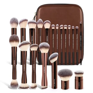 Custom Logo Premium 20pcs Vegan High Quality Private Label Makeup Brush Set with Bag