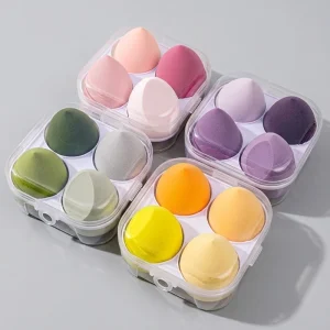 Custom Logo Private Label Makeup Sponges Bulk Multi shape Teardrop Oblique Cut Gourd Blender Makeup Sponge