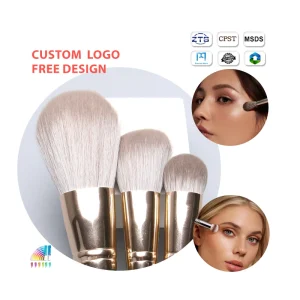 Custom Logo Professional Green Makeup Brushes Soft Eye Shadow Brush High Quality Make up Brush Set