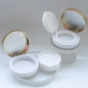 Custom Logo Round ABS Air Cushion Case with Recycled Materials for Makeup Tools