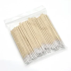Custom Logo Side Oem Tattoo Long Stick Bud Manufacturer Double Head Cotton Swab