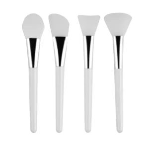 Custom Logo Single Pack White DIY Mini Face Clay Silicone Mask Brush Private Label Makeup Tools
