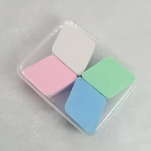 Custom Logo Super Soft Beauty Sponge Blender Set 4 Pcs Makeup Sponges Beauty Egg Makeup Foundation Tool Private Label With Box