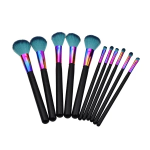 Custom Makeup Brush Set Professional Handmade Plating Color Makeup Brushes Kit