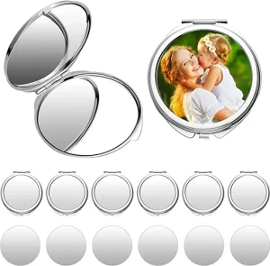 Custom Makeup Mirror Multi shape Fashion DIY Sublimation Compact Mirror