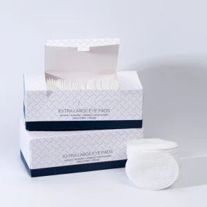 Custom OEM Round Corner Square Cotton Pads Box English Packaging Disposable Makeup Remover Wipes for Beauty Salon