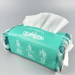 Custom Organic Spunlace Cotton Wet & Dry Wipes Tissue Disposable Cotton Cloth Towel Aesthetic Face Towel Facial Tissues
