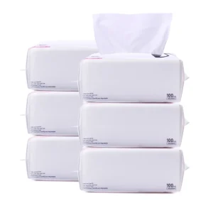 Custom Organic Spunlace Nonwoven Bamboo Wet & Dry Wipes Tissue Disposable Cotton Cloth Towel Aesthetic Face Towel Facial Tissues
