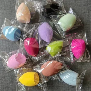 Custom Portable Travel Size Beauty Sponge Multi Color Beauty Eggs Latex Free Soft Makeup Sponge