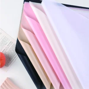 Custom Printed Logo Recyclable PE Coated Craft Paper Roll Flower Bouquet Newspaper Tissue for Perfume and Lotion Gift Wrapping