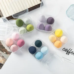 Custom Private Label Super Soft Eco friendly Makeup Sponge Portable Latex Free Waterdrop Natural Cosmetics Powder Blender Puff