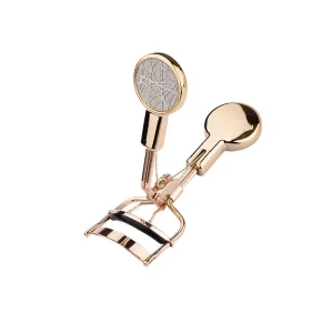Custom Rose Gold Eyelash Curler Stainless Steel Makeup Tool for False Eyelash Application