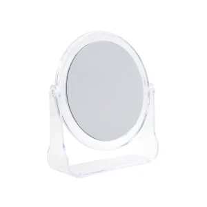 Custom Round Plastic Double Side Desktop Makeup Mirror Portable Cosmetic Mirror for Women