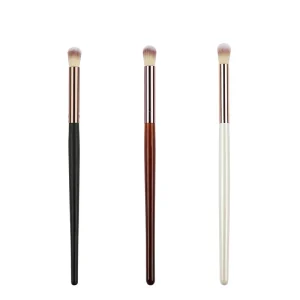 Custom Single Brush Wooden Handle Soft Nylon Bristles Blending Professional Makeup Tool Eyeshadow Concealer Brush