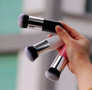 Custom Single Foundation Makeup Brush Vegan Fluffy Hair Flat Kabuki Powder BB Cream Brush