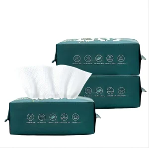 Custom Ultra Soft Biodegradable Clean Skin Towel Disposable Face Towels Facial Washcloth Makeup Remover Dry Wipes