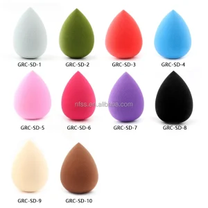 Custom Water drop Shape Latex Free Cosmetic Foundation Make Up Powder Puff Applicator Beauty Makeup Sponge Blender Makeup Puff
