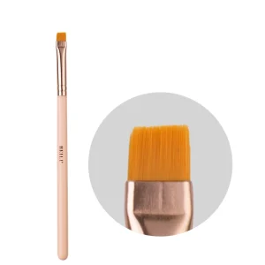 Custom logo Single pink Makeup Brush Useful Synthetic Hair ultra Thin Fine Angle Flat Pencil Eyebrow Brush Private Label