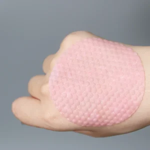 Custom sized Pink Pearl Patterned Cotton Pads for Makeup Removal Exfoliation Toner Pads