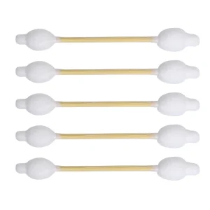 Customer customized Packaging Disposable Cotton Swabs 33pcs Bamboo Sticks Cotton Buds
