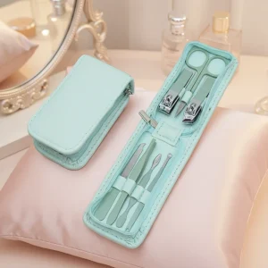 Customizable 7 10 12 16 22 35pcs Stainless Steel Nail Clippers Set Pedicure Manicure Nail Care Tool Kit with Bag Adult Child