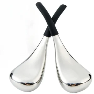 Customize Logo Metal Facial Ice Globes Cold Massage Spoon Handheld Stainless Steel Cooling Cryo Sticks for Face and Skin Beauty