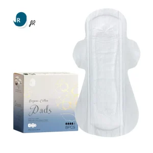 Customized 100% Cotton Overnight Sanitary Pads for Women Heavy Flow Super Absorbent Winged 240mm Incontinence Protection