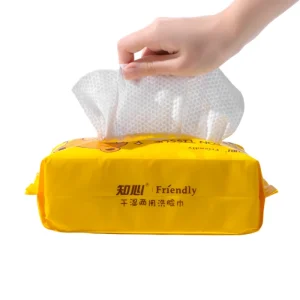 Customized 100% Plant Fiber Disposable Facial Tissue Soft Face Towel Multi Purpose for Home and Travel for Spa Salon