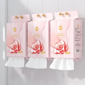 Customized Absorbent Disposable Soft Hanging Non woven Fabric Cotton Makeup Remover Face Towel Facial Cleaning Hand Towel Paper